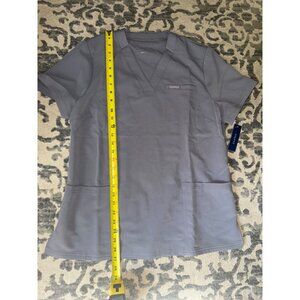 New JAANUU grey women’s large‎ scrub top